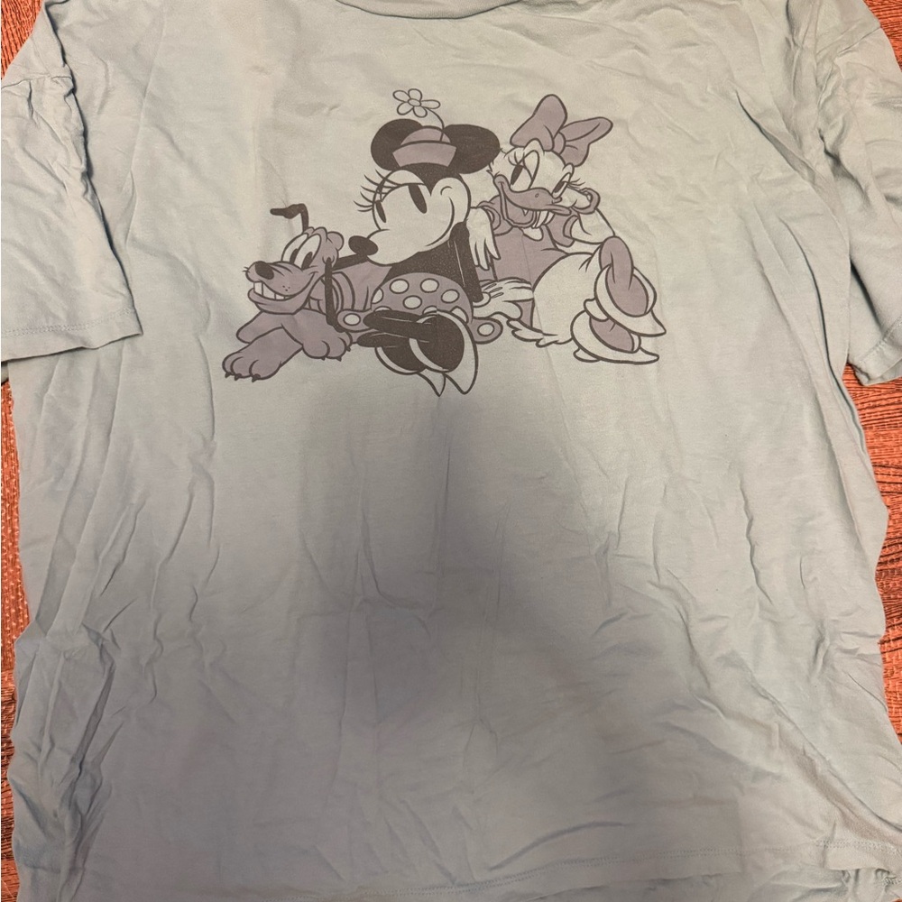American Eagle Outfitters Light Blue Disney Tee